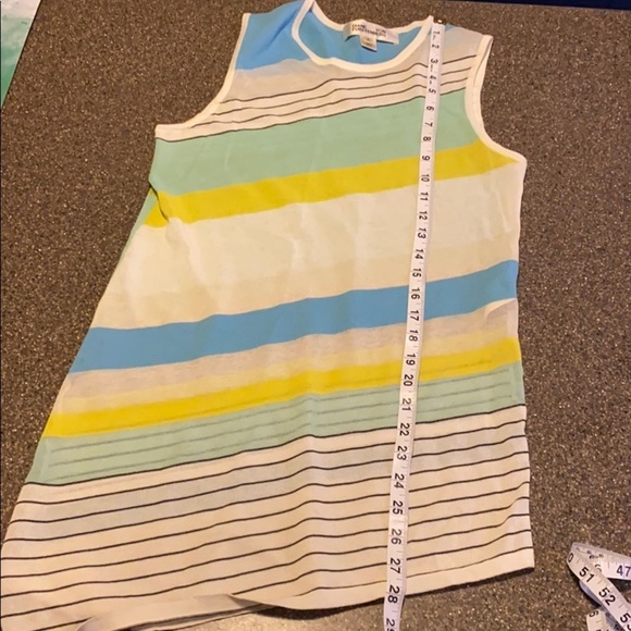 Diane Von Furstenburg Stripe Asymmetrical Top - Picture 14 of 15